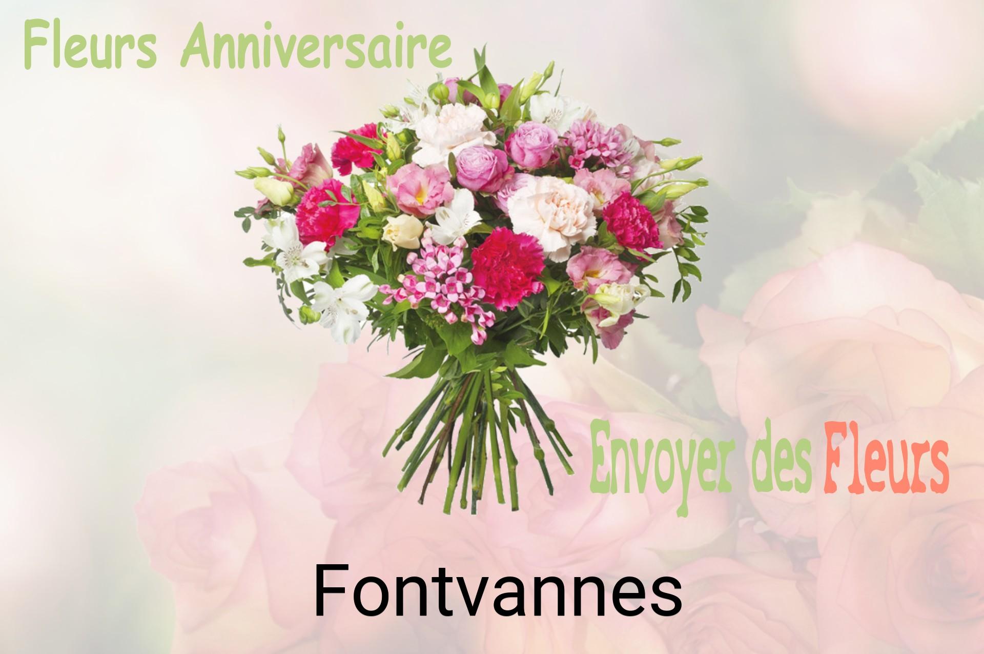 Bouquet de fleurs d’anniversaire livré à Fontvannes